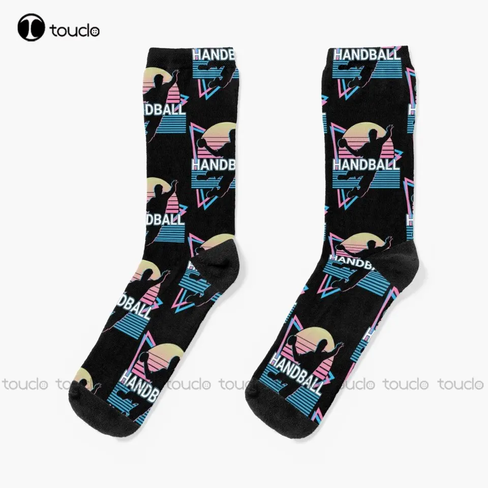 Handball Player ponožky bežiace ponožky dámske personalizované vlastné unisex dospelé dospievajúce mládežnícke ponožky ulice Skateboard ponožky vlastný darček