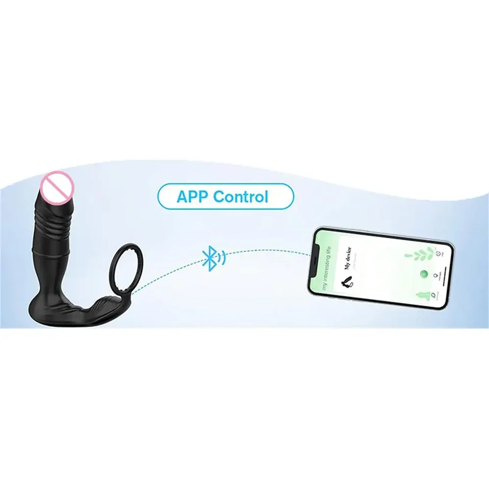 Handsfree zástrčka predčasná ejakulácia mužov Sex Tool 2 in 1 Rings Man Anal Plug Man Ženy vibrátor boneca tajný plášť