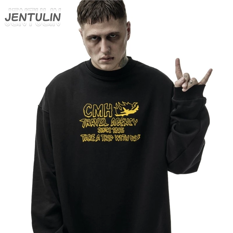 Harajuku Pullover Pánska mikina s kapucňou s kapucňou zimné hip hopové mikiny