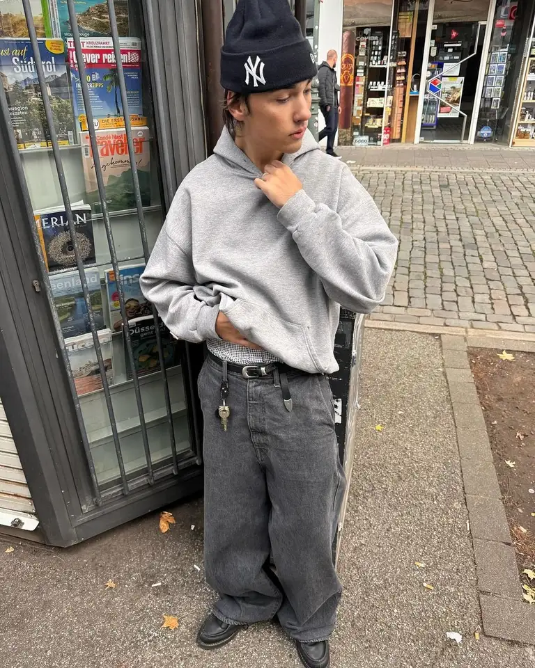 Harajuku y2k Čisté pevné sivé mikiny Ženy Grunge nadmerne veľkolepá mikina mikiny gothic hip hop hopu streetwear tracksuit muži oblečenie
