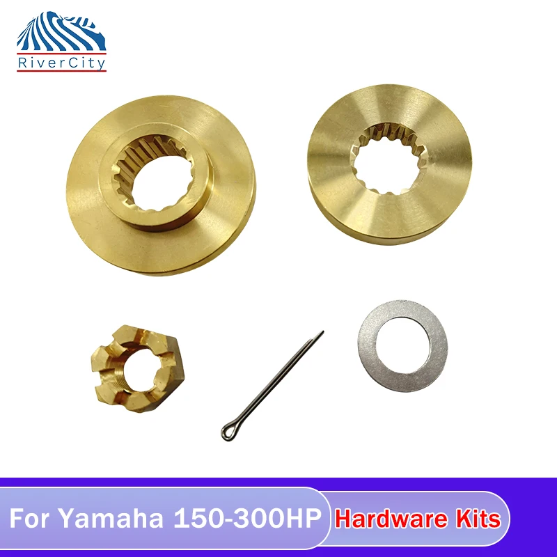 Hardvérové ​​súpravy River City Fit Yamaha 150-300HP Outboard Motos Thrust Washher/Spacer/Washher/Mut/Cotter Pin