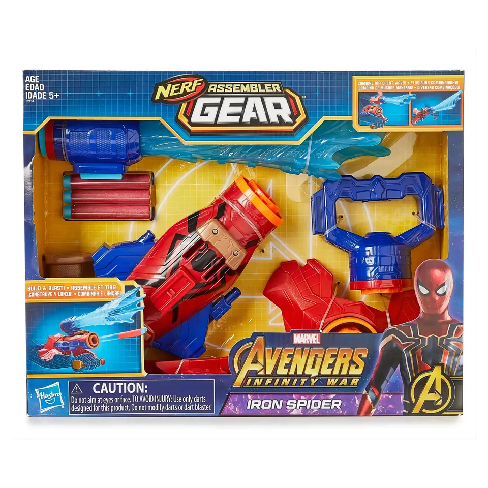 Hasbro Avengers Marvel Infinity War Nerf Iron Spider Assembler Gear Hračky narodeniny darčeky pre deti