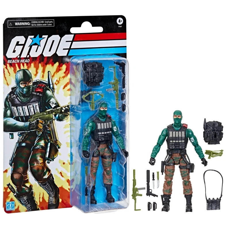 Hasbro Gi Joe Classified Series Retro Cardback Beach Head Collectible 6 -palcová akčná figúrka Gift F9869