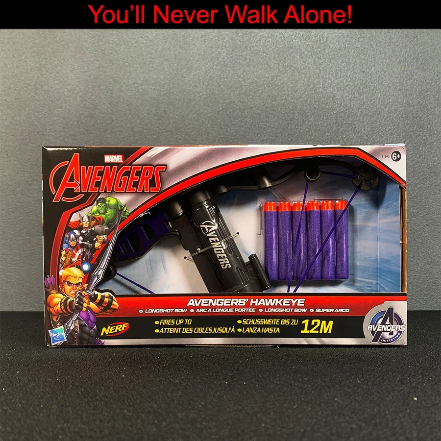 Hasbro Heat Nerf Marvel Marvels Avengers Hawkeye Hawkeye Bow Detská hračka Hray Ruka založená chlapčenská narodeninová darčeková akcia figúrky