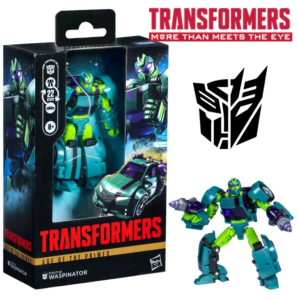 Hasbro Transformers: Age of Priims Deluxe Class Utečenec Utečenec Waspinator Action Figures vianočného darčekového modelu Toy Anime