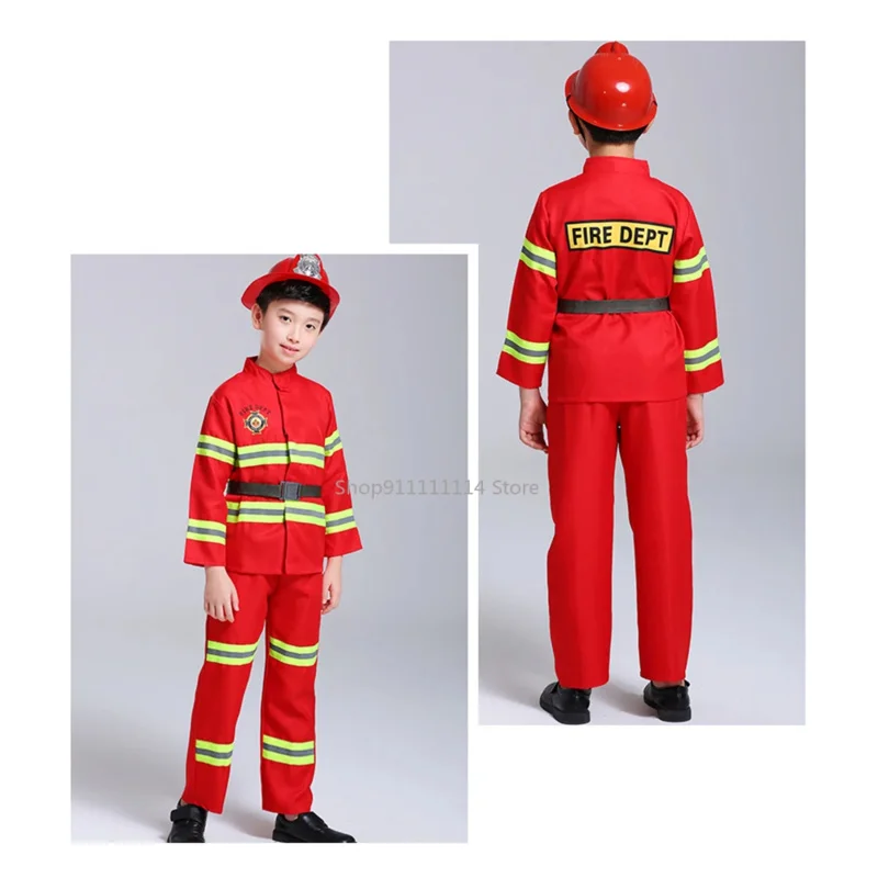 Hasiči pre deti uniformný automobil stan Sam Cosplay deti luxusné hasičské vodné pištoľ hračky set boy girl girl halloween kostým darček x