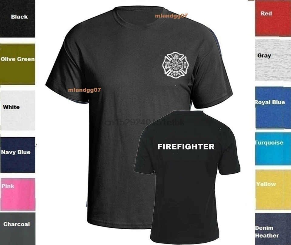 Hasičské hasičské oddelenie hasičov-Dve strany tlačené tričko SZ S-5XL