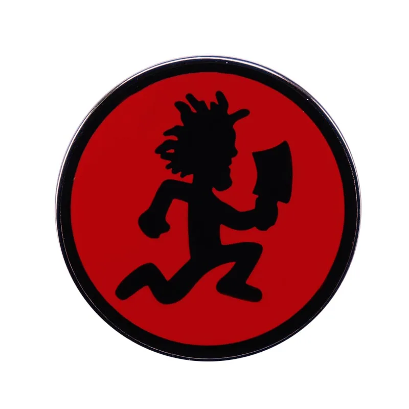 Hatchet Man Red Circle smalt pin ICP Insane Clown Posse Hip Hudobná skupina Broš