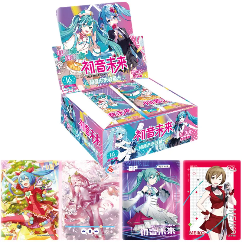 Hatsune Miku Card Kagamine Rin Len Time Balíček narodeniny Symphony Box Anime Perifery Collectible Card Hračky darčeky