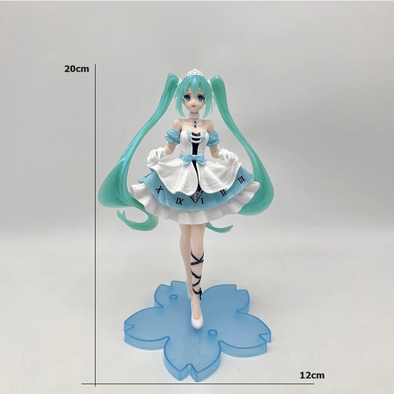 Hatsune Miku Popoluška anime figúrky Virtuálny spevák Hatsune Miku Figure PVC Akcia Kawaii Collectible Model Darček hračky