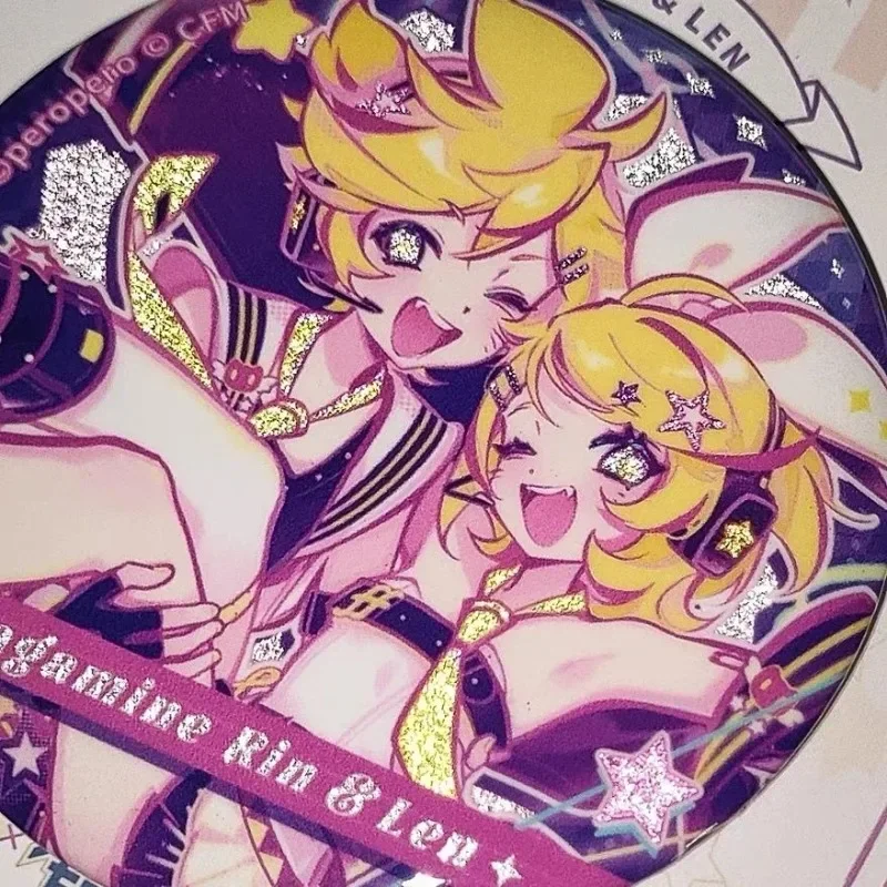 Hatsune Miku Project Diva Badge Hatsune Miku Kagamine Rin Game Periférne zariadenia roztomilý jemný 58 mm brošňa Kreatívny batoh