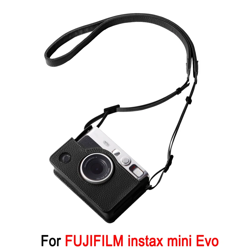 HAWELE SVOJA KOŽENÁ TAGA PRE FUJIFILM Instax MINI EVO CAMERA CHAPLE COPLE PINY