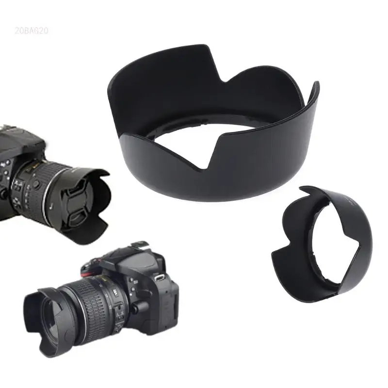 HB-69 Mount Camera Hood Hood pre Nikon D3200 D3300 D5200 D5300 DX18-55 mm