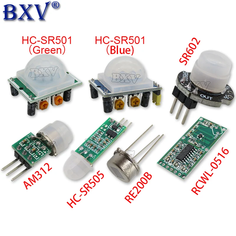HC-SR501 HC-SR505 AM312 SR602 Upravte IR pyroelektrickú infračervú infračervú držiak MINI PIR MODUL DETEKTOR MODULE pre Arduino