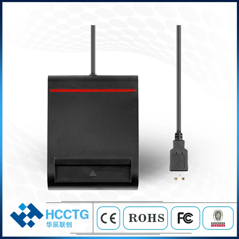 HCCTG ISO 7816 trieda A, BC s rozhraním USB2.0 THAJAND ID inteligentná čítačka kariet DCR30