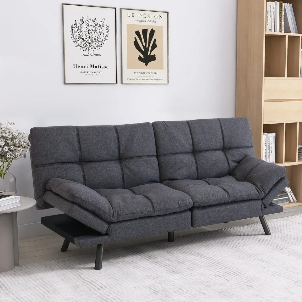 Hcore Futon Sofa Bed, Spaler Cabrible Futon Gouch, Pamäťová pena futon gauč, kabriolet Lovesat Sofa Bed