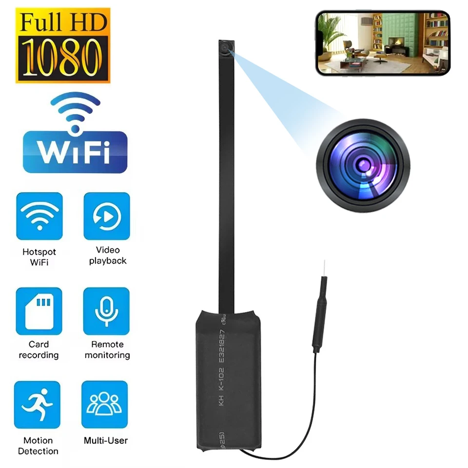 HD 1080p WiFi IP Mini fotoaparát v reálnom čase Detekcia HOME DOMÁCNEHO MOCRO MOCRO COABCORDON DIY MODUL DREH
