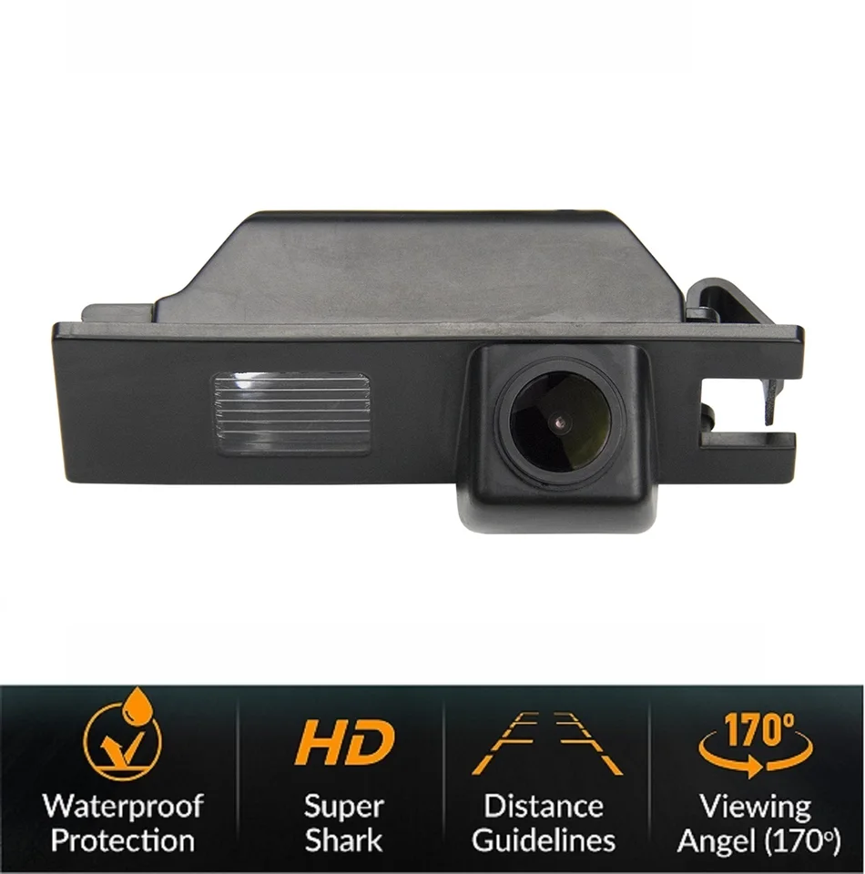 HD 720P Reverzná záložná kamera pre Opel Astra HJ Corsa Meriva Vectra Zafira Insignia Fiat Grande Buick Regal, Night Vision Camera
