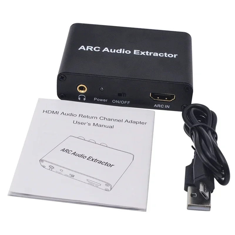 HD ARC Audio Extractor DAC Arc L/R Coaxiálny spdif kontraktorový konvertor návratového kanála pre konvertor vlákna RCA 3,5 mm pre slúchadlá pre TV