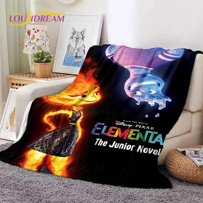 HD Cartoon Elemental Magic Soft Flanel prikrývky, hodte prikrývku Pohodlnú prikrývku pre piknikové postele pohovka pre domácu spálňu detské obal
