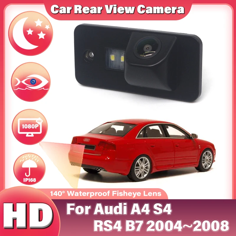 HD CCD Night Vision High Kvalitné RCA záložné spätné zobrazenie Camera pre Audi A4 S4 RS4 B7 2004 2005 2006 2007 2008