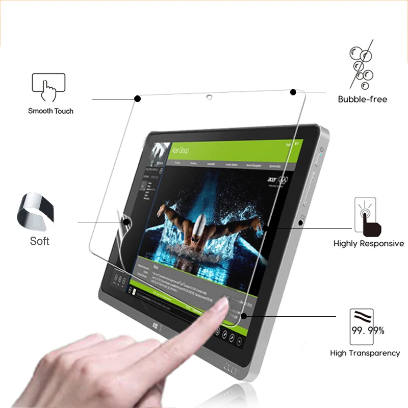 HD LCD GLOSSY OCHRANA SCREET FILM FILM ACER ICONIA