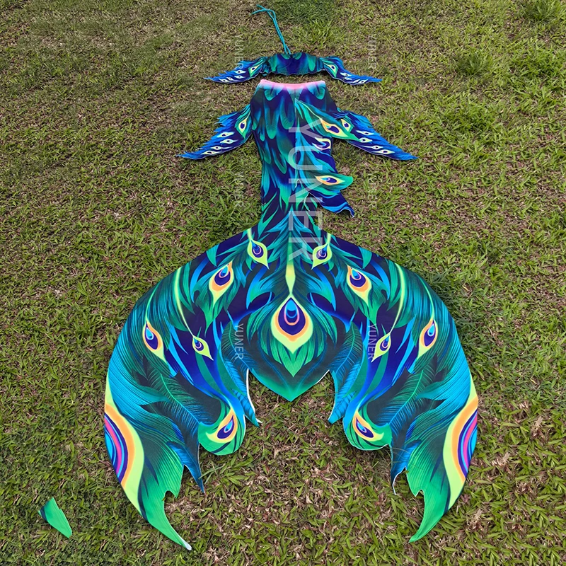 HD Mermaid Big Tail Pánske a dámske plavky Oceanarium Shooting Road Hra Mermaid kostýmy potápanie Freestyle Mermaid Swimsuit