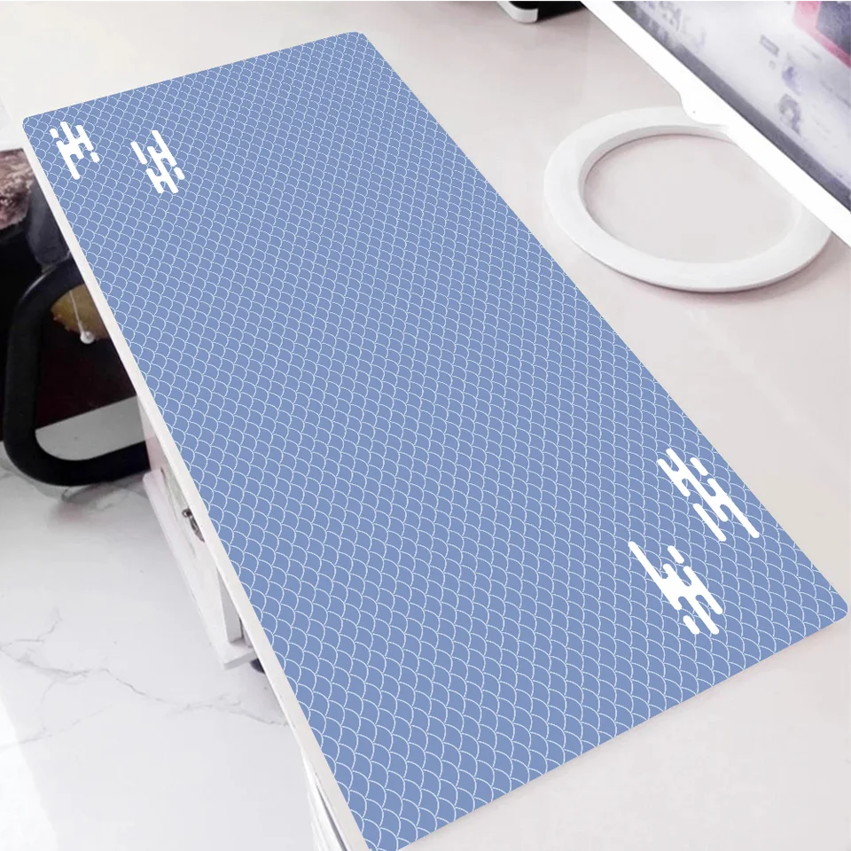 HD Minimalistická vlna vzoru MousePad Computer Gamer Japan Desk Desk Office Accessories Klávesnica PC Herné rohože XXL Veľká myš