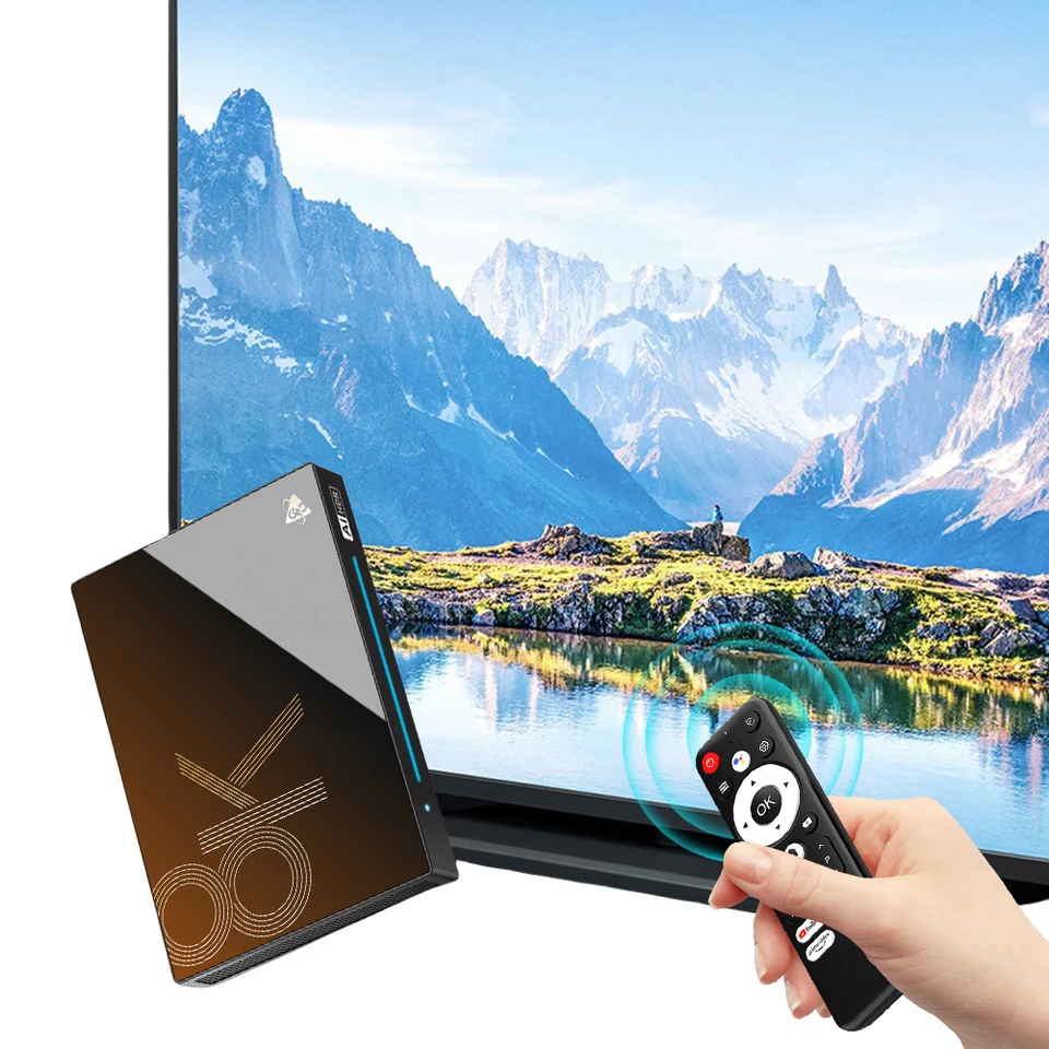 HD Player Media Android 14.0 WiFi 6 BT 5,4 OCTA-Core 4/8 GB RAM 32/128GB ROM Video Set TON TV Box 8k 1000M LAN USB 3.0 AV1 H.265