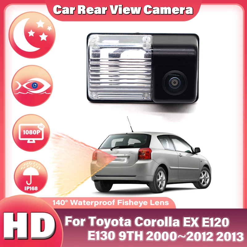 HD so širokouhlým uhlom zadného pohľadu fotoaparát pre Toyota Corolla Ex E120 E130 9. 2000 ~ 2013