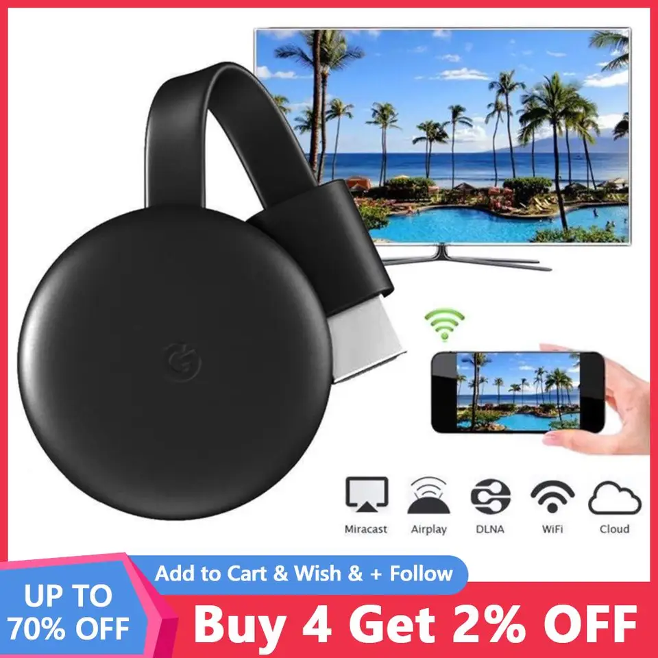 HD WiFi Wireless Dongle TV Stick HDMI-Compatibl 1080p Miracast DLNA TV TV Cast ISPICE pre iOS Android Android Google Chrome Stick