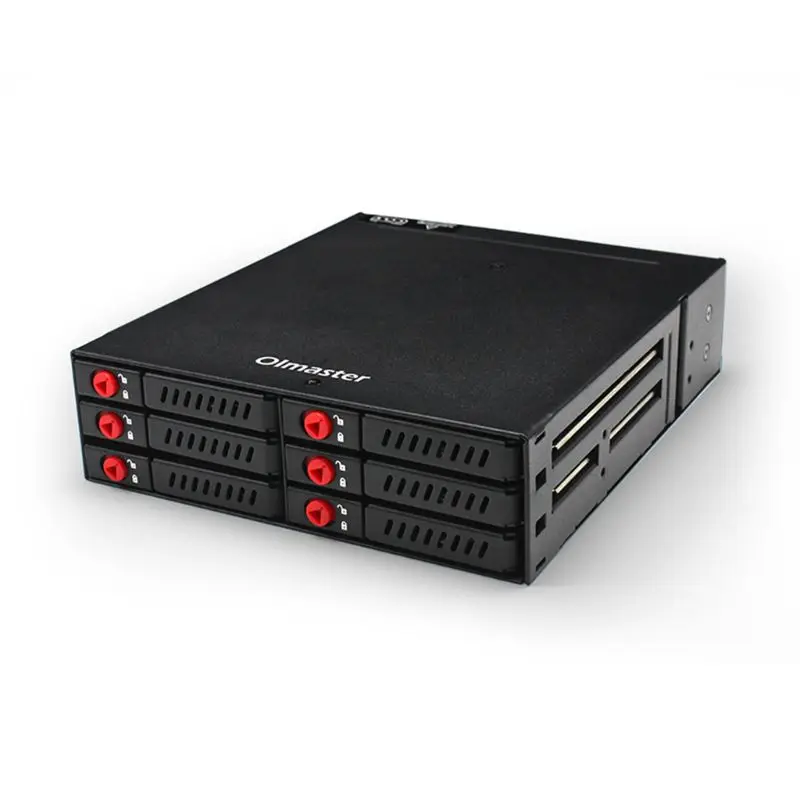 HDD pre puzdro 2,5 palca externá SSD Tvrdá skrinka 2,5 '' Kryt pevného disku pre 6 Bays MR-6601 RECK stanica