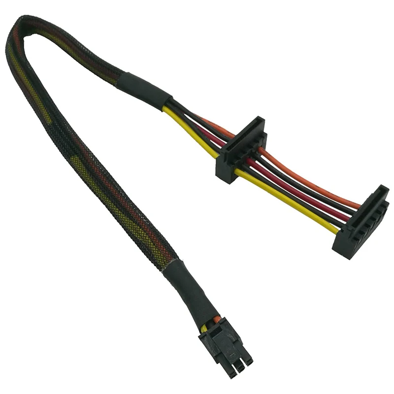 HDD SATA napájací kábel pravého uhla SATA 15 PIN X2 až MINI 6 PIN ATX Adaptér pre Dell Inspiron 3653 3650 kompatibilný