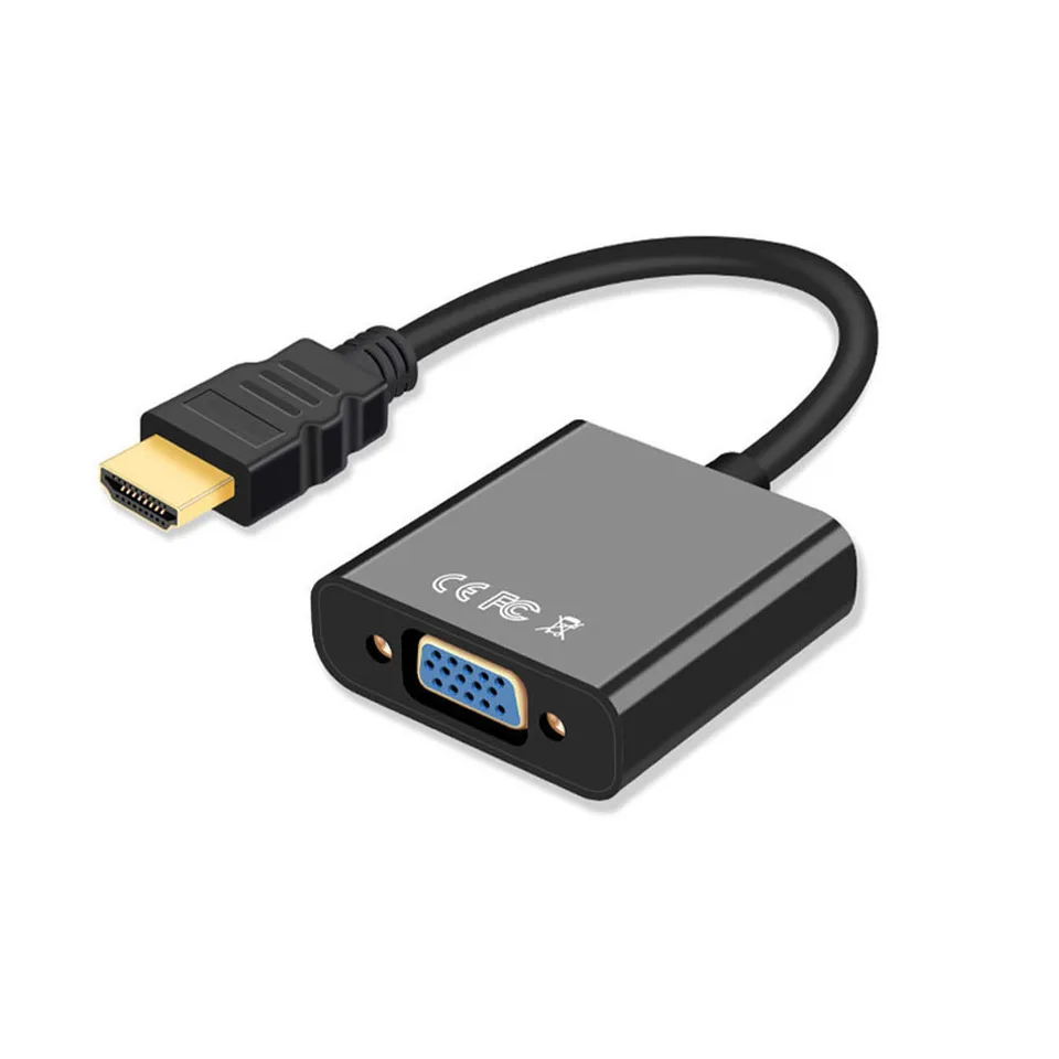 HDMI kompatibilný s adaptérom VGA s audio napájaním pre PS4 PC prenosný televízor TV Monitor projektor 1080p HDMI-kompatibilný CBALES
