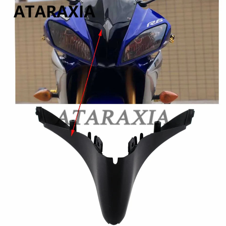 Head Fairing ABS Motocykel predný horný nosový kapotáž pre Yamaha YZF-R6 2008 2009 2010 2010 2012 2013 2014 2015 2015 2016