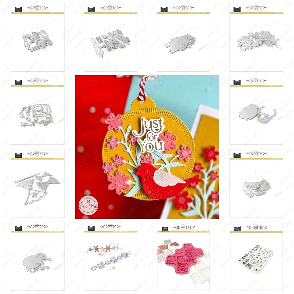 Hej Honeycomb Polar Bear Veselé Vianoce Nové kovové rezanie známok známky šablón Scrapbook Ropappart Card Album Craft Templat