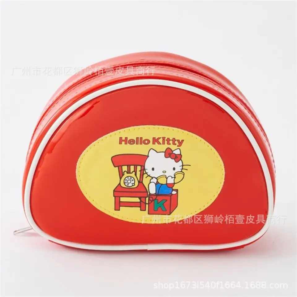 Hello Kitty Cosmetic Bag Sanrio Clutch Bag anime roztomilý kawaii karikatúra Kuromi Cestovné toaletné potreby Kozmetické náradie Storage Tack