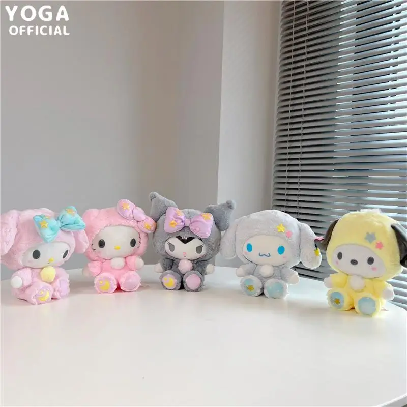 Hello Kitty plyšové hračky pre bábiky sanrio pyžamy bábiky kľúča kľúča Karika