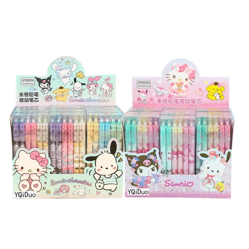 Hello Kitty Sanrio 12ks Mechanická ceruzka Kawaii Pochacco melódia ceruzka bez ceruzky HB základné školy kancelárske potreby