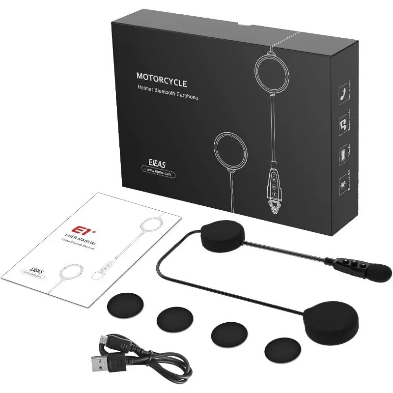Helma na helma Bluetooth Motorycle Bluetooth Headset s automatickou odpoveďou a funkciou redukcie hluku Bluetooth