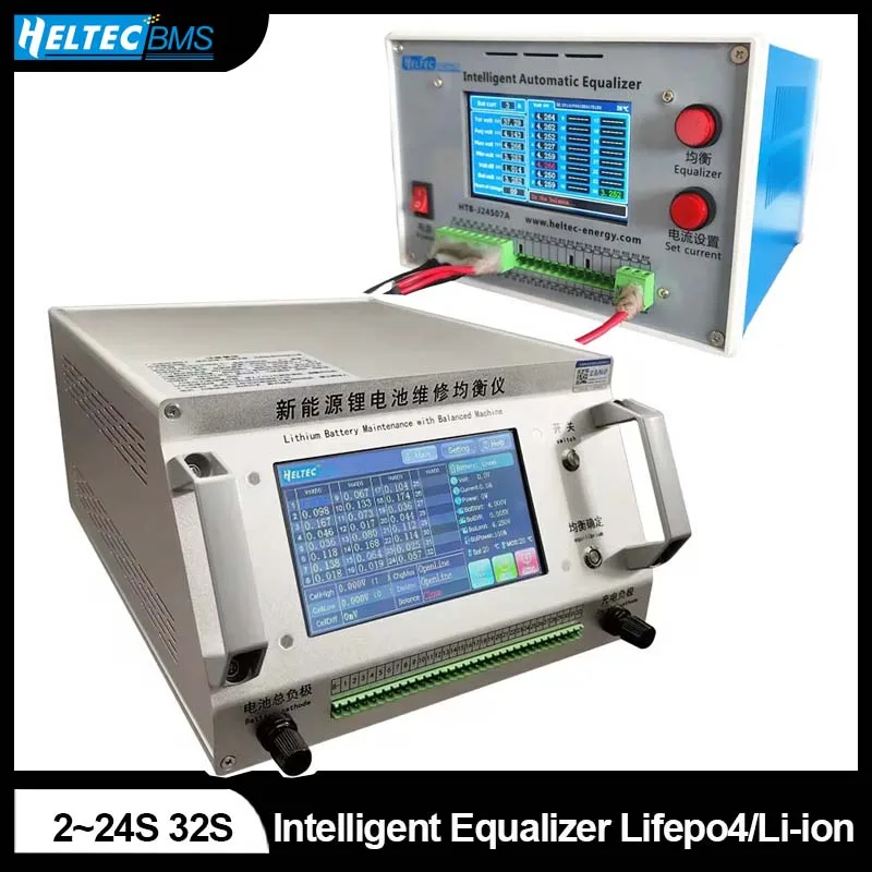 Heltec 2S ~ 24s 32S Automatický ekvalizér 4a 7a 15a 20a 25a Elektrické vozidlo/automobilové napätie Tester Oprava vyváženia napätia