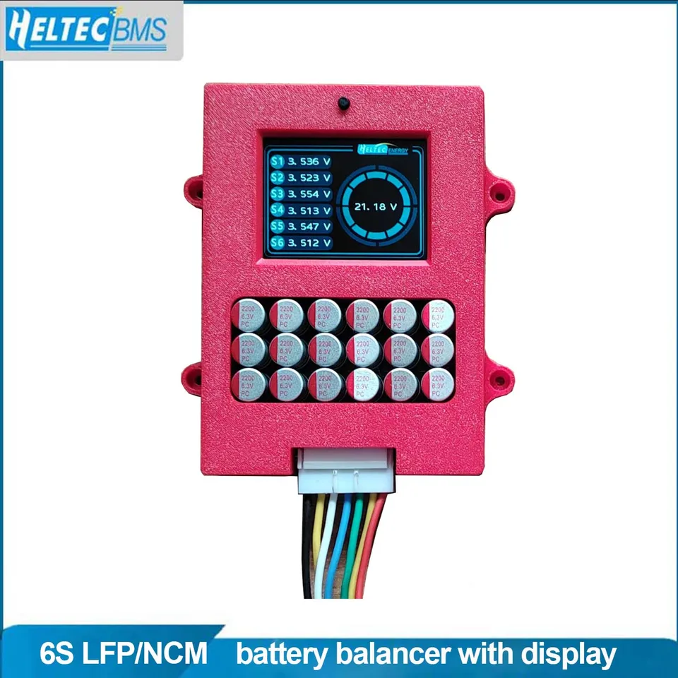 Heltec ekvalizér s TFT Display 6S 5A Aktívny vyrovnávač s napätím LifePo4 Ltobattery Tester Energy Energy Energy Energy
