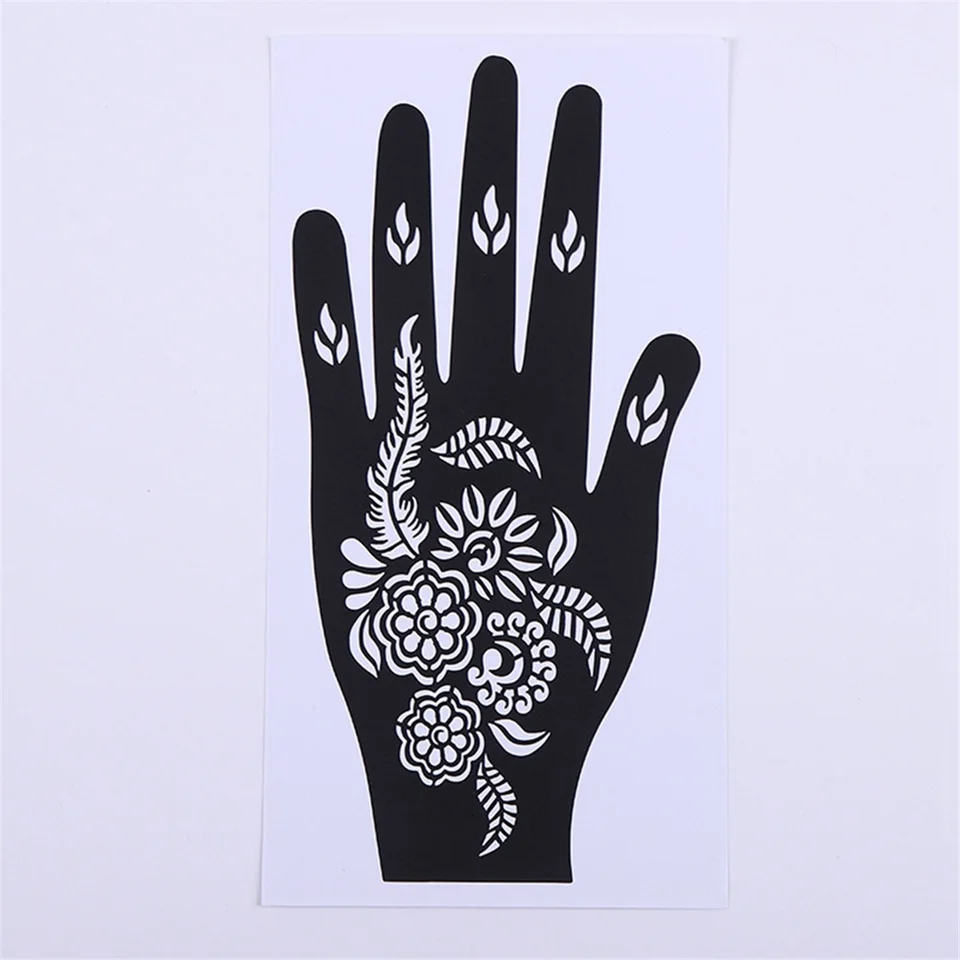 Henna Tattoo Kit Dočasná tetovacia šablóna, ručná nálepka na tetovanie tetovania Indická nálepka na tetovanie