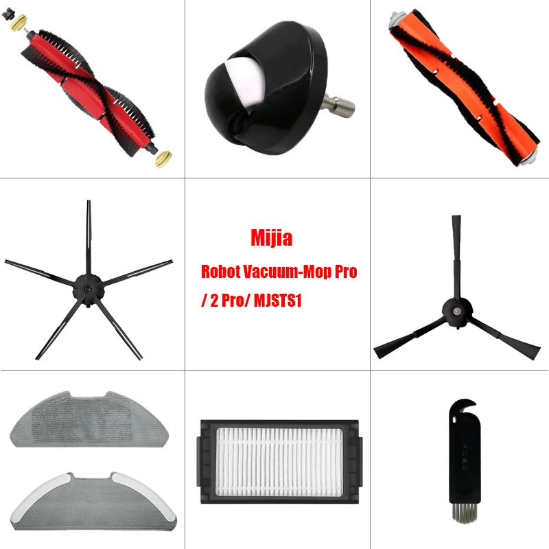 HEPA Filter mop handry náhrady za Xiaomi Mijia robot vákuum-mop pro / 2 pro / mjsts1 VACUUN CLEANT Hlavné diely kefy