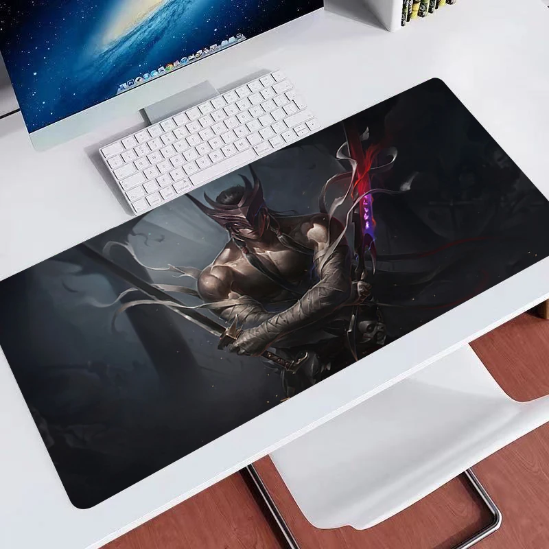 Herná myš Pad League of Legends Yone Home Nový HD PC MousePad XXL Klávesová podložka Non-skĺznutie kancelárskeho koberca laptop myši podložka darček