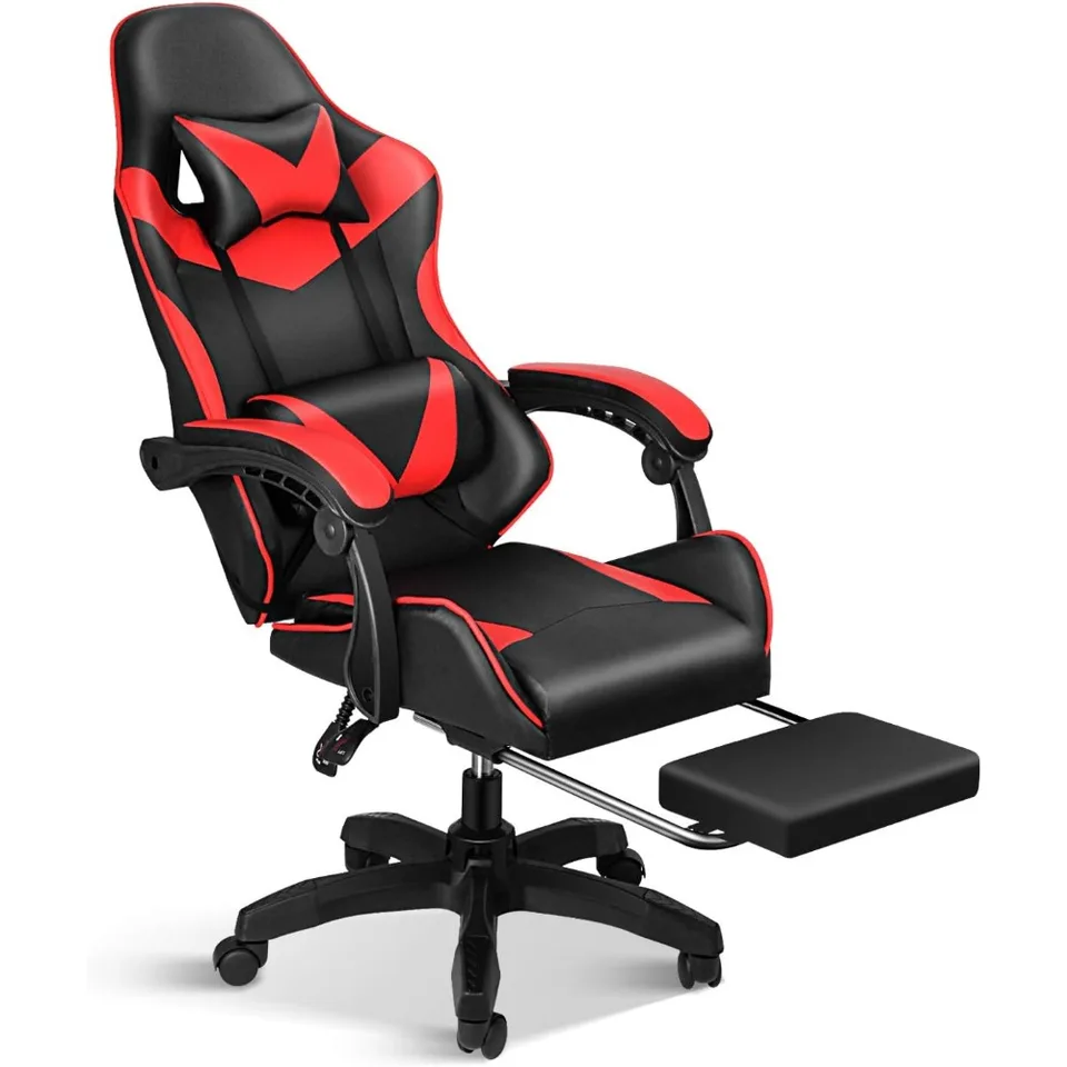 Herná stolička, operadlá a výška sedadla nastaviteľná otočná kresla Racing Office Computer Ergonomic Video Hame Stolička