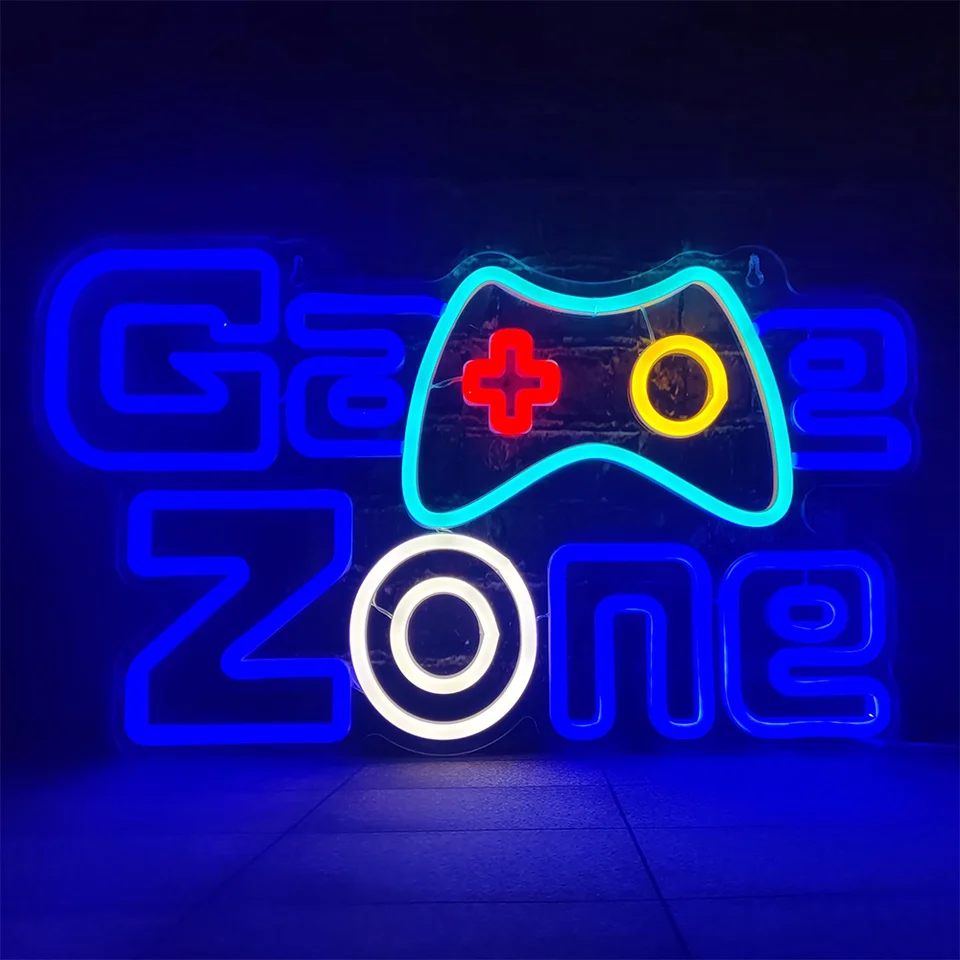 Herná zóna Neon Sign Gaming LED Neon Light Signs pre spálne narodeniny darček pre hráča manžela chlapec Kid