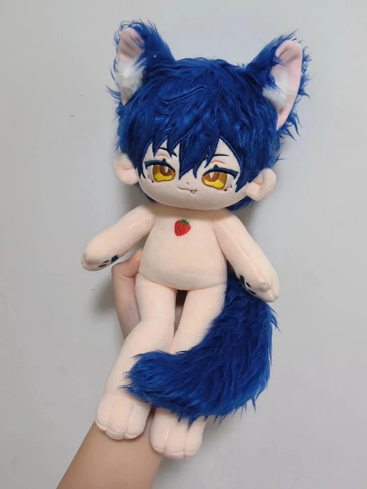 Herné hviezdy Ensemble あんさんぶるスターズ! Cosplay sazanami jun plushie figurín modely maskot bábika 30 cm dlhé nohy nahú bábiku