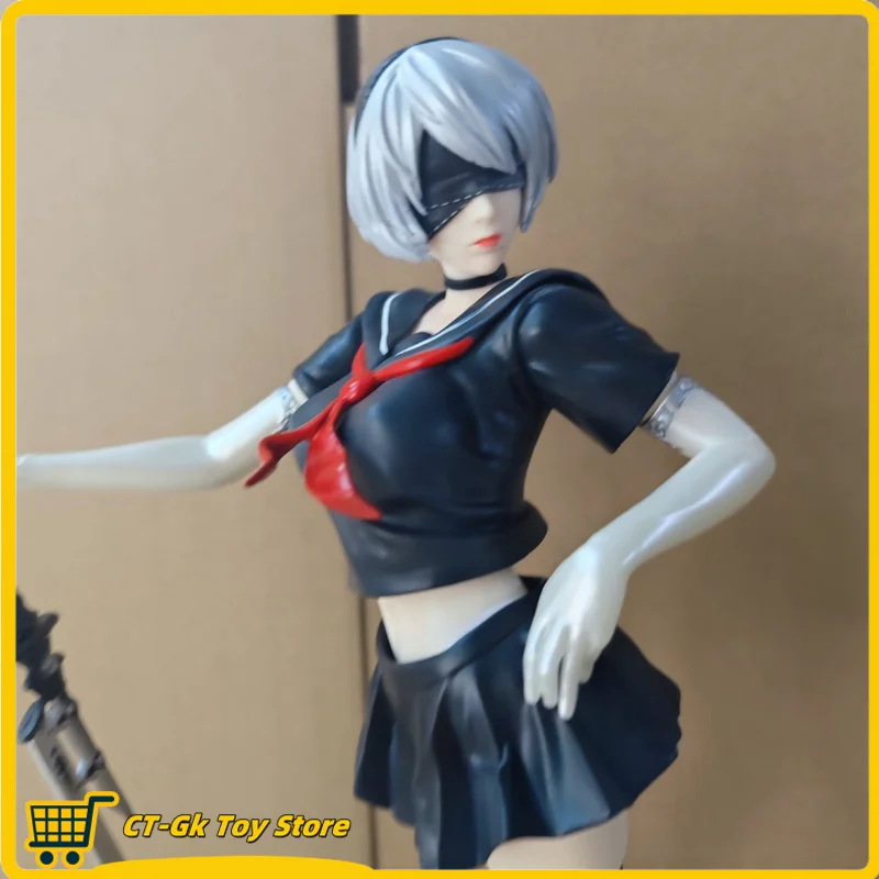 Herné periférie Nier: Automata Yorha No2 Typ B 2B Akčná figúrka JK School Uniforma GK PVC Model Hračky Zbierka Ozdobia Darčeky