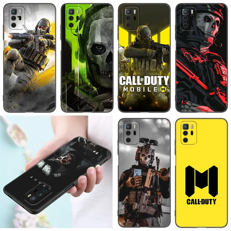 Herné volanie D-Duty čierneho silikónového puzdra pre puzdro pre Xiaomi Redmi Poznámka 9 10 11 12 13 Pro Plus 11s 4g 11t 5g 9s 10s 12s